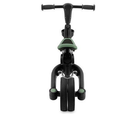 MoMi FILO 3v1 otroški poganjalec / kolo / tricikel, večnamenski, nastavljiv, zložljiv, zeleno-črn