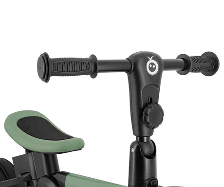 MoMi FILO 3v1 otroški poganjalec / kolo / tricikel, večnamenski, nastavljiv, zložljiv, zeleno-črn